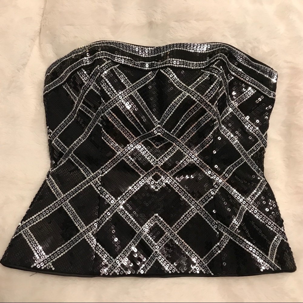 WHBM Sequin Bustier